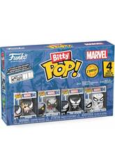 imagen Funko Bitty Pop Marvel Spiderman Pack 4 con Venom