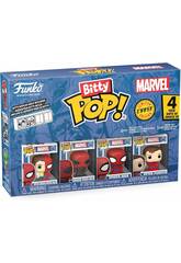 imagen Funko Bitty Pop Marvel Spiderman Pack 4 con Superior Spiderman