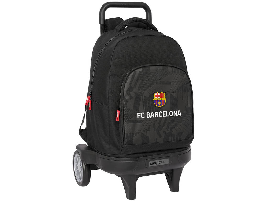 Grand sac à dos à roulettes Compact Evolution Ext. F.C. Barcelona Noir