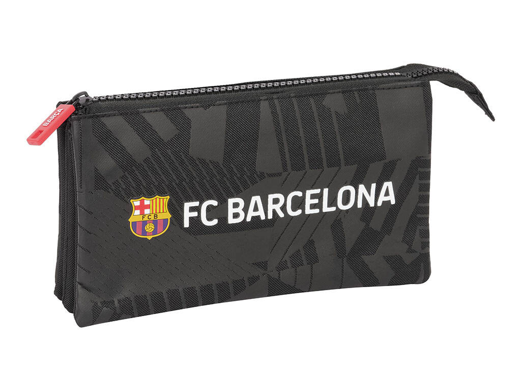 Triple étui F.C. Barcelona Noir