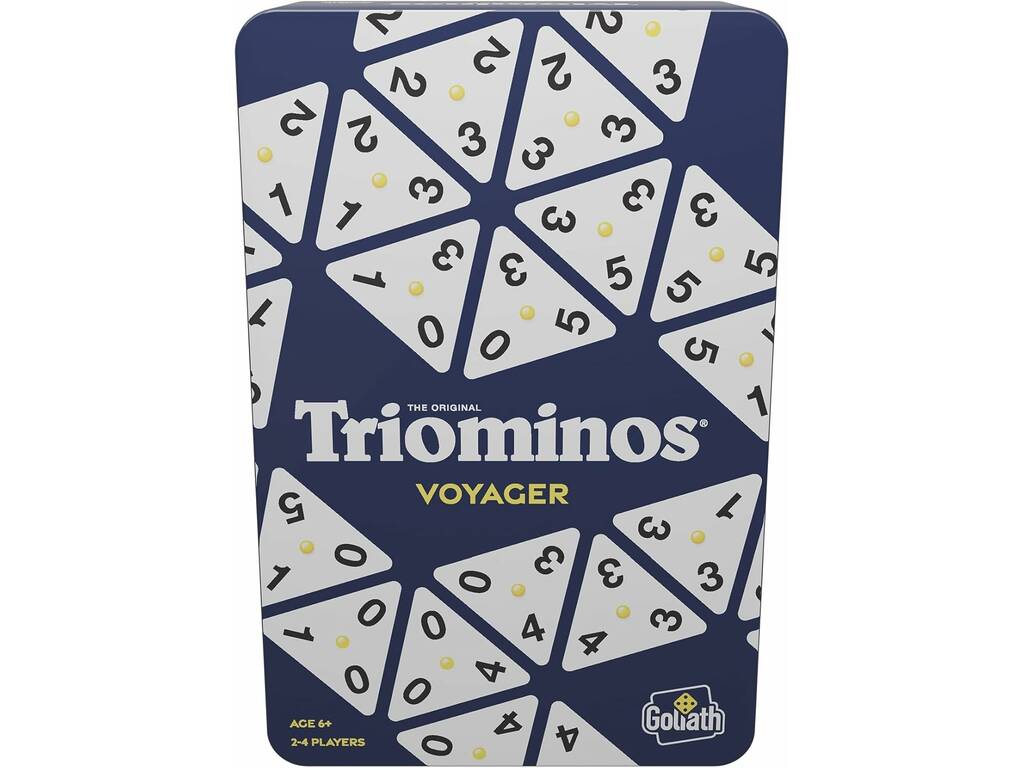 Triominos de voyage avec étui en métal
