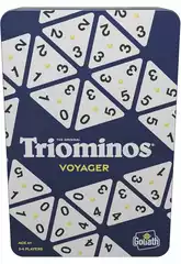 Triominos de voyage avec étui en métal