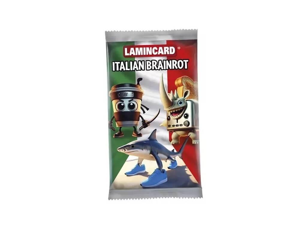 Italian Brainrot Lamincard Sachet avec 5 Cartes Premium 
