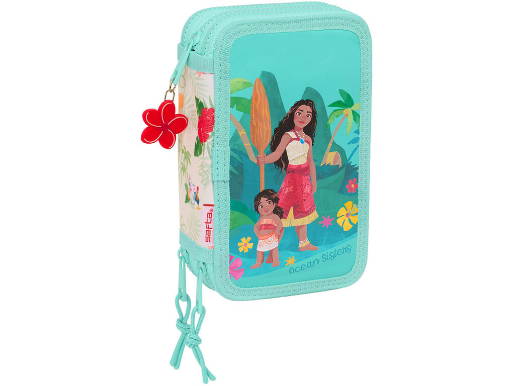 Trousse à crayons triple 37 pièces Vaiana