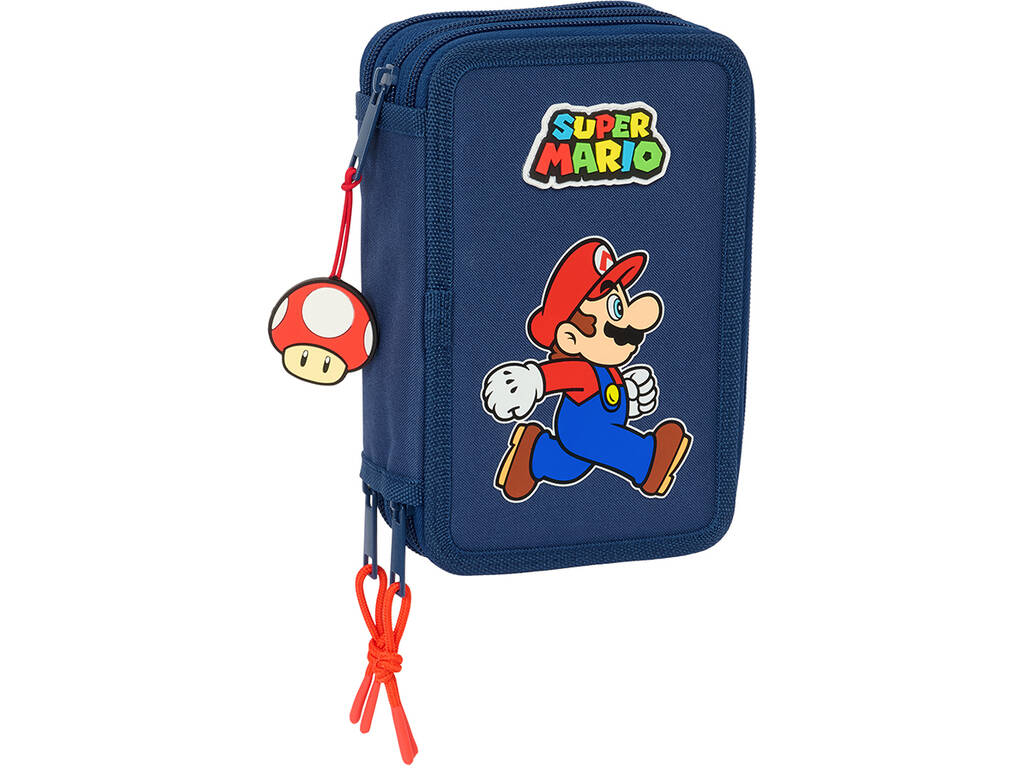 Trousse à crayons triple 37 pièces Super Mario Trick