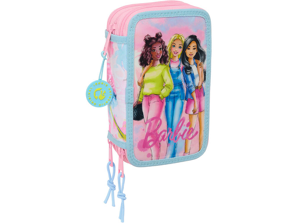 Trousse à crayons triple 37 pièces Barbie Painterly
