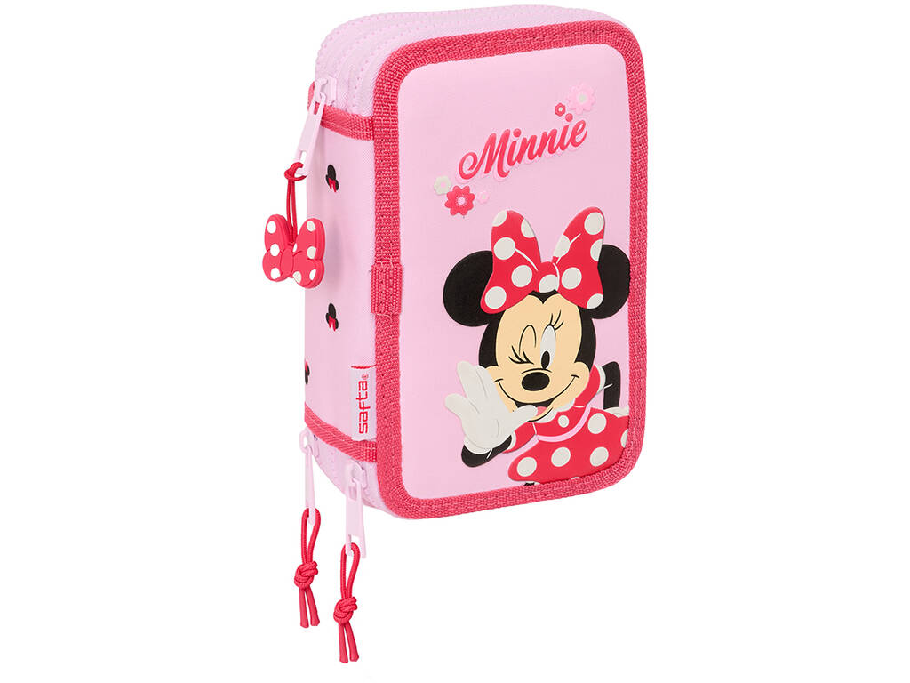 Trousse à crayons triple 37 pièces Minnie Mouse Naive