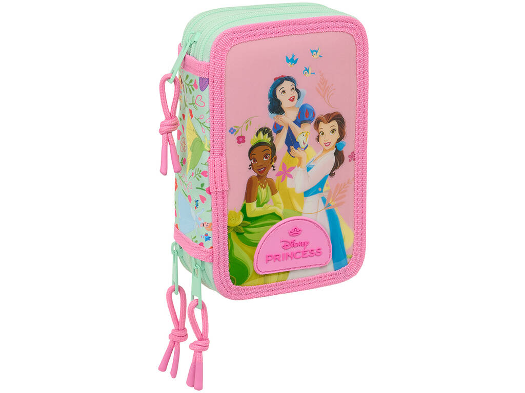Trousse à crayons triple 37 pièces Princesses Disney Bloom