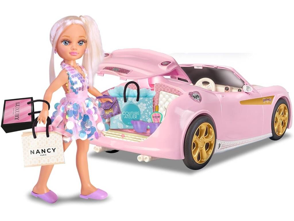 Nancy Poupée Une journée shopping avec voiture et accessoires