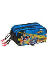 Porta-tudo Triplo Hot Wheels Let´s Race
