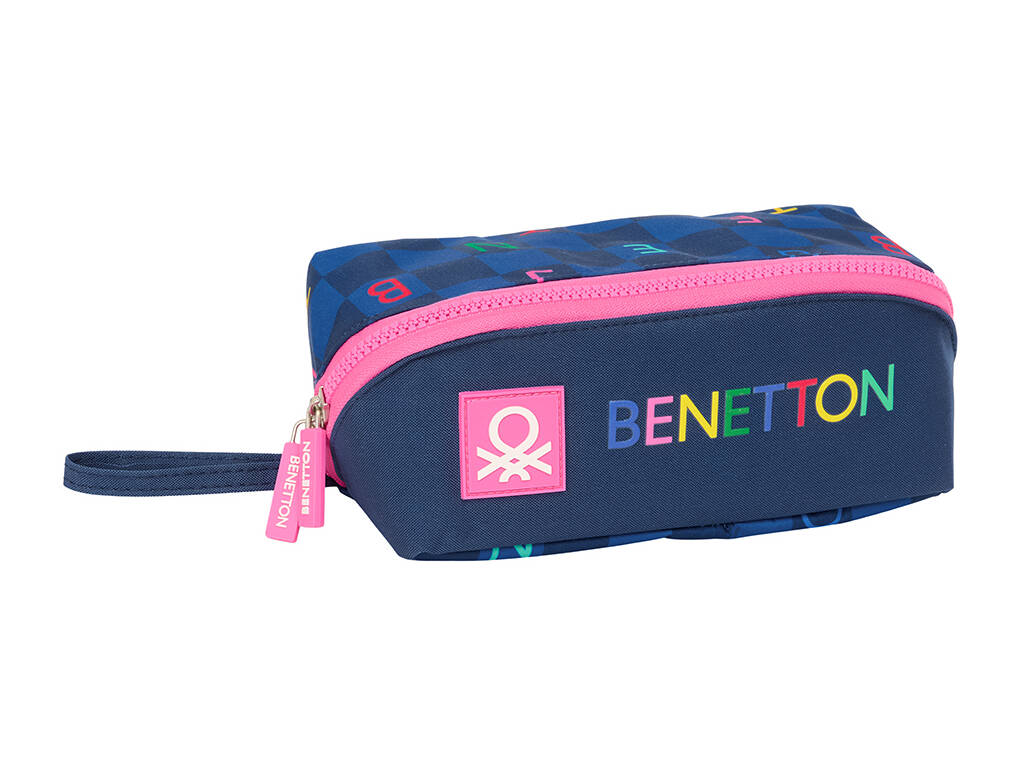 Grand sac fourre-tout carré Benetton Damero