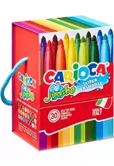 Carioca Jumbo Caja 30 Rotuladores Súper Lavables