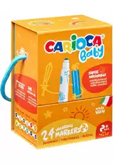 Carioca Baby Caja 24 Rotuladores Ultra Lavables