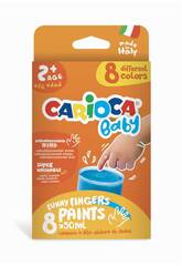 Carioca Baby Tinta de Dedos Pack 8x50 ml