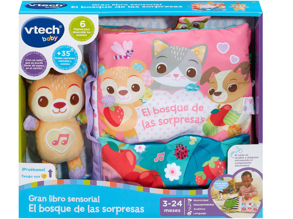 Vtech Baby Grand livre sensoriel La forêt des surprises