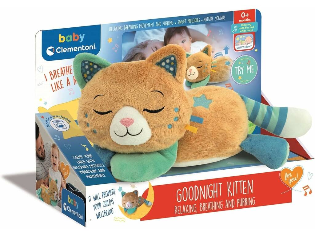 Peluche Chat Bonsoir