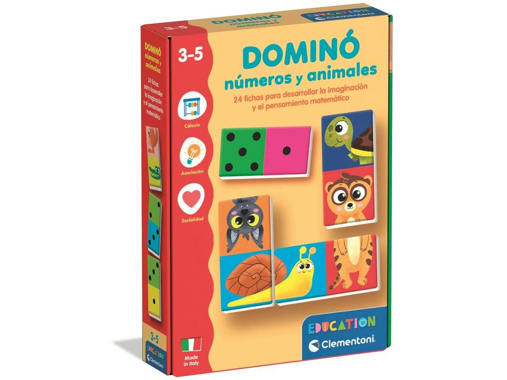 Éducation Domino Nombres et animaux