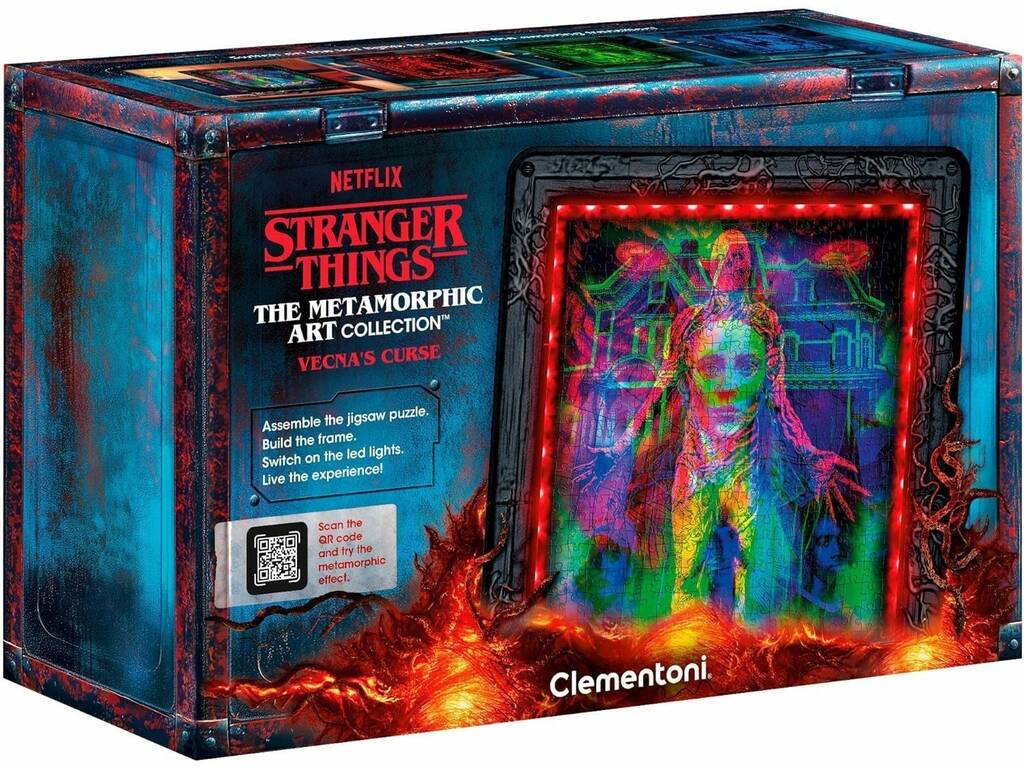 Stranger Things Puzzle Metamórfico Vecna’s Curse de 520 Piezas con Luz LED