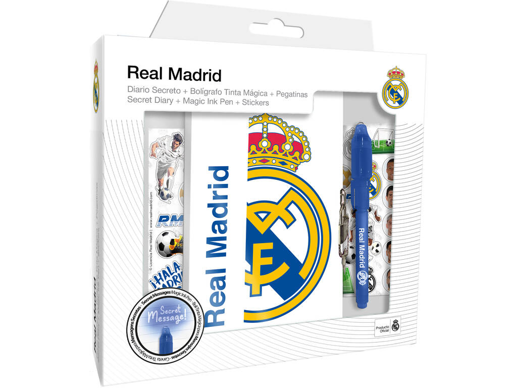 Journal avec stylo magique Real Madrid