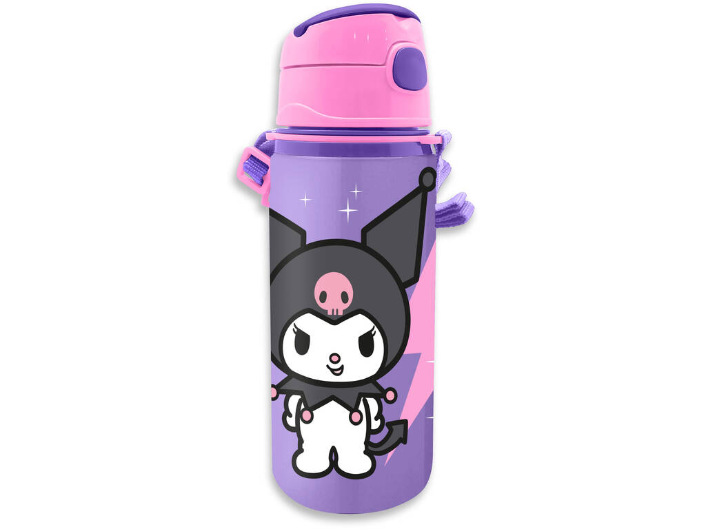 Kuromi Cantimplora de Aluminio de 600 ml con Asa