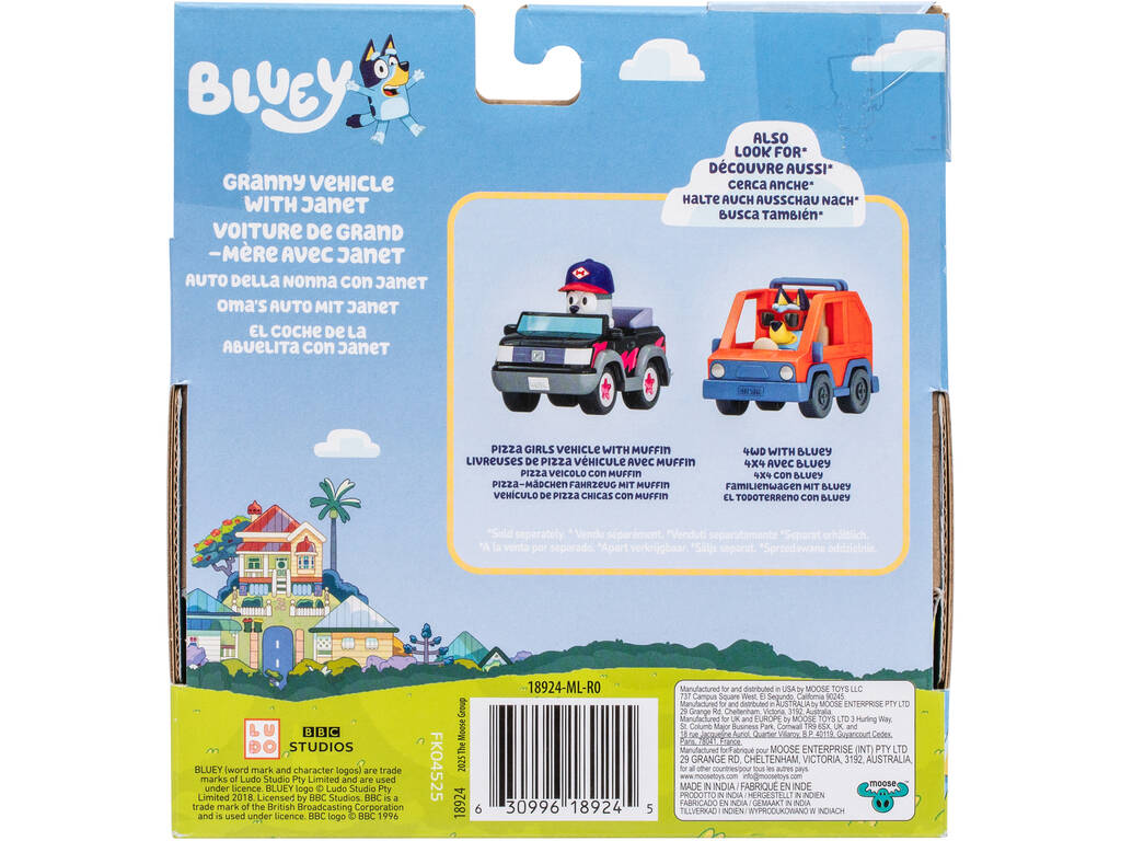Bluey Set Véhicule avec figurine