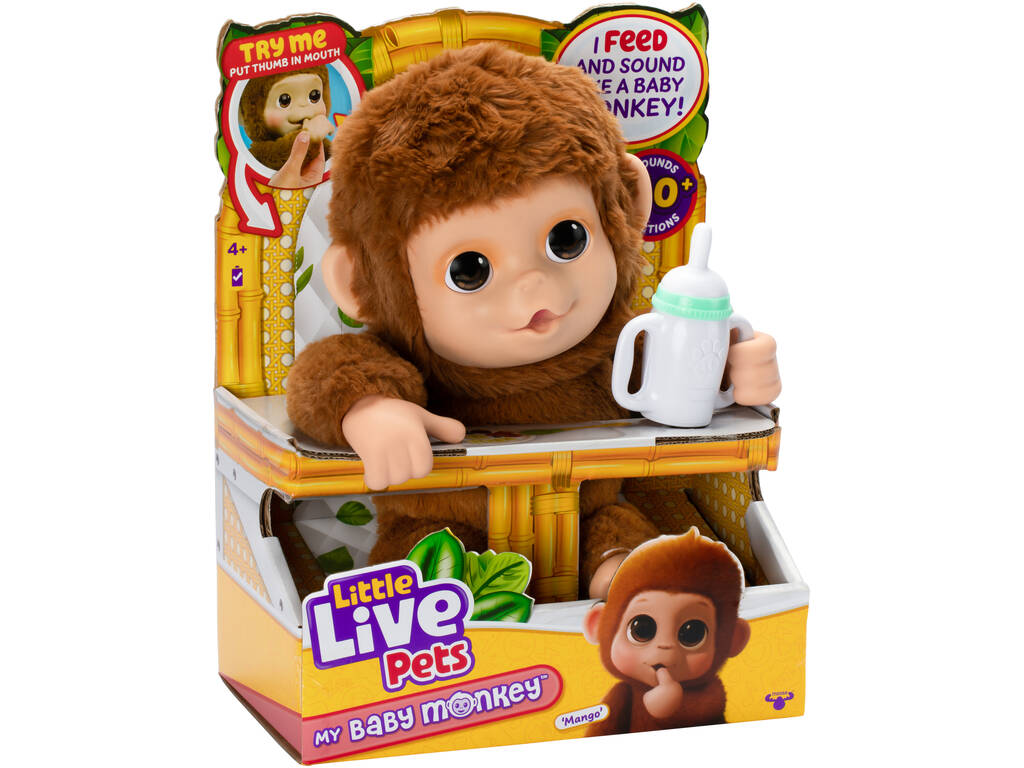 Little Live Pets Mascota Interactiva My Baby Monkey Mango