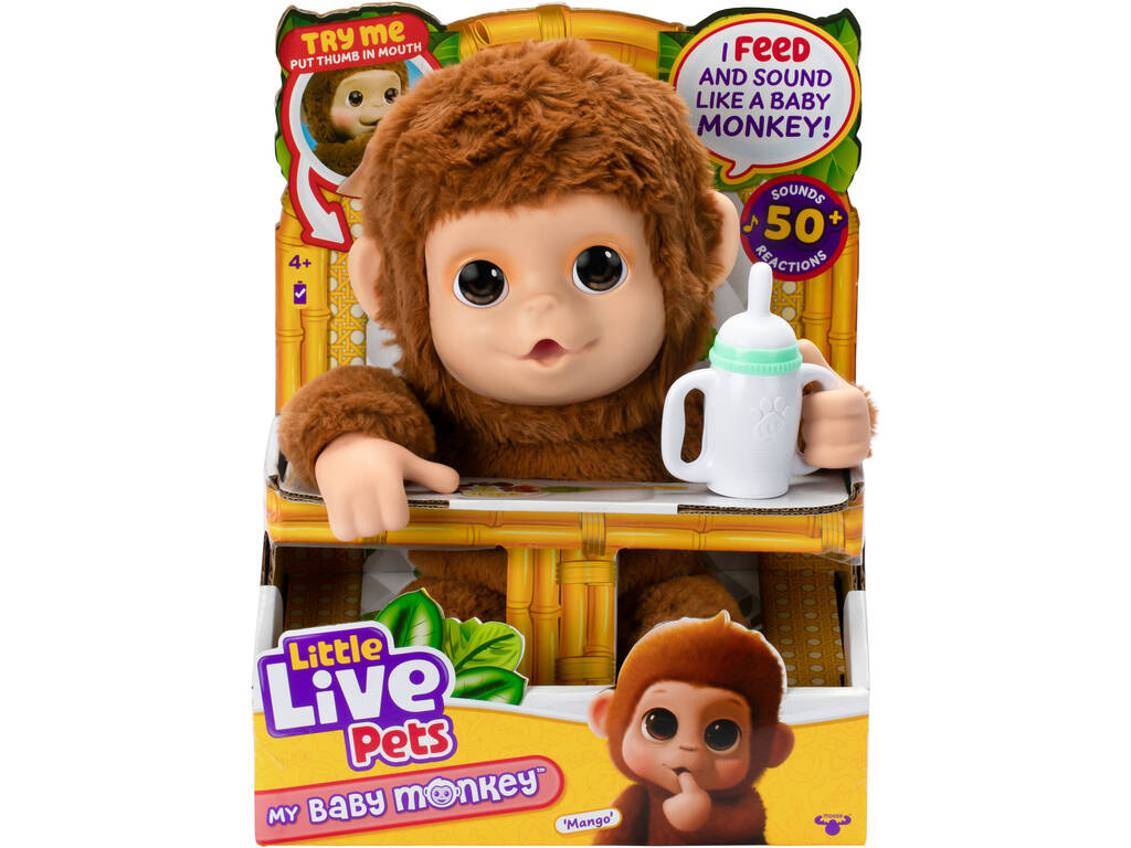 Little Live Pets Mascota Interactiva My Baby Monkey Mango