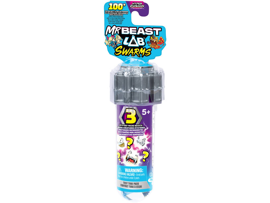 Mr Beast LAB Swarms Pack avec 3 Microbesties Surprise