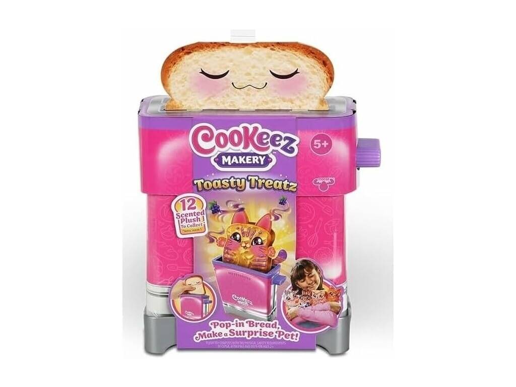 Cookeez Makery Toasty Treatz Grille-pain magique avec peluche surprise