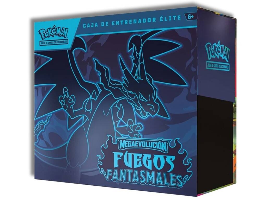 Pokémon TCG Megaevolución Caja Entrenador Elite Fuegos Fantasmales