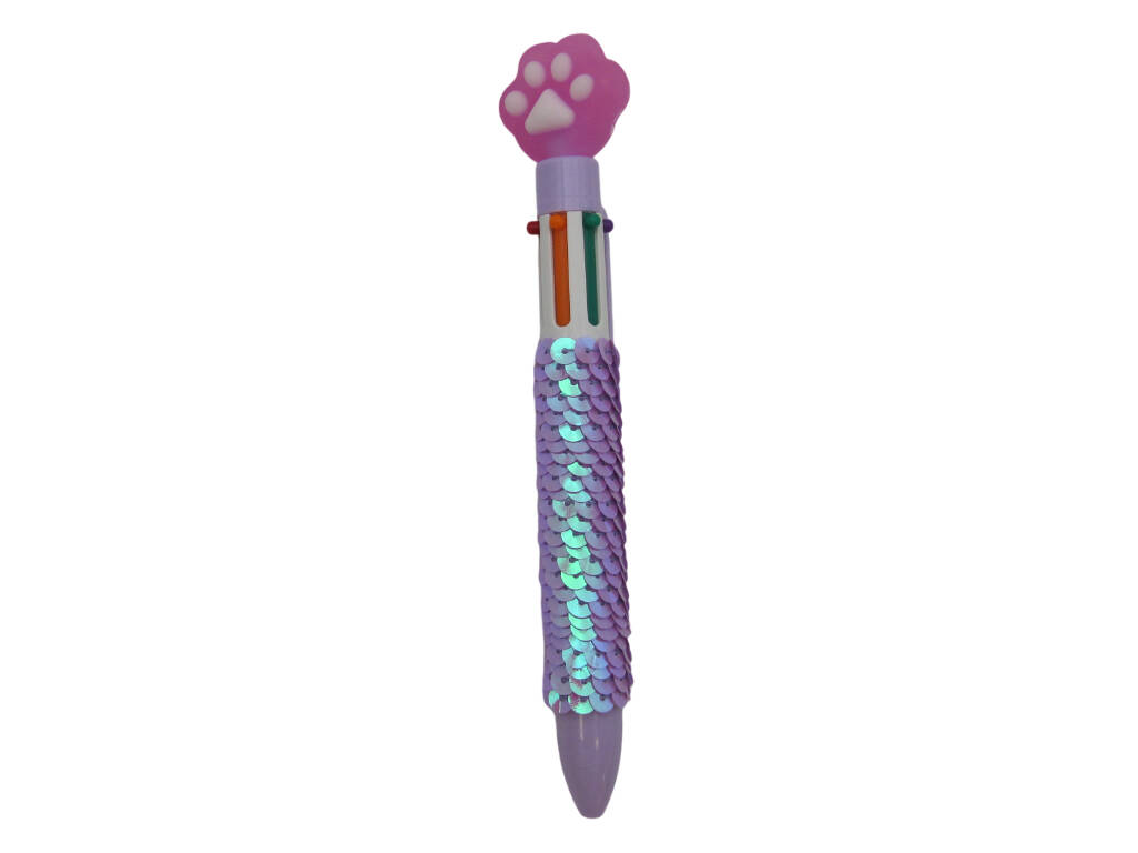 Stylo à bille 6 couleurs avec 16,5 cm d'impression