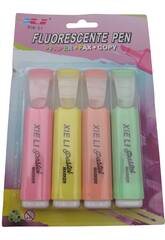 Set 4 surligneurs fluorescents