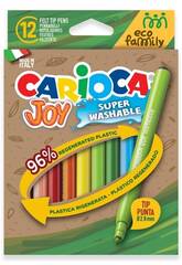 Carioca Joy Eco Family Pack avec 12 feutres super lavables