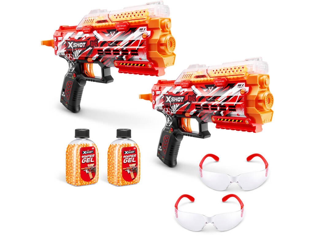 Zuru X-Shot Hyper Gel 2 lanceurs Stinger avec 2 000 munitions gel