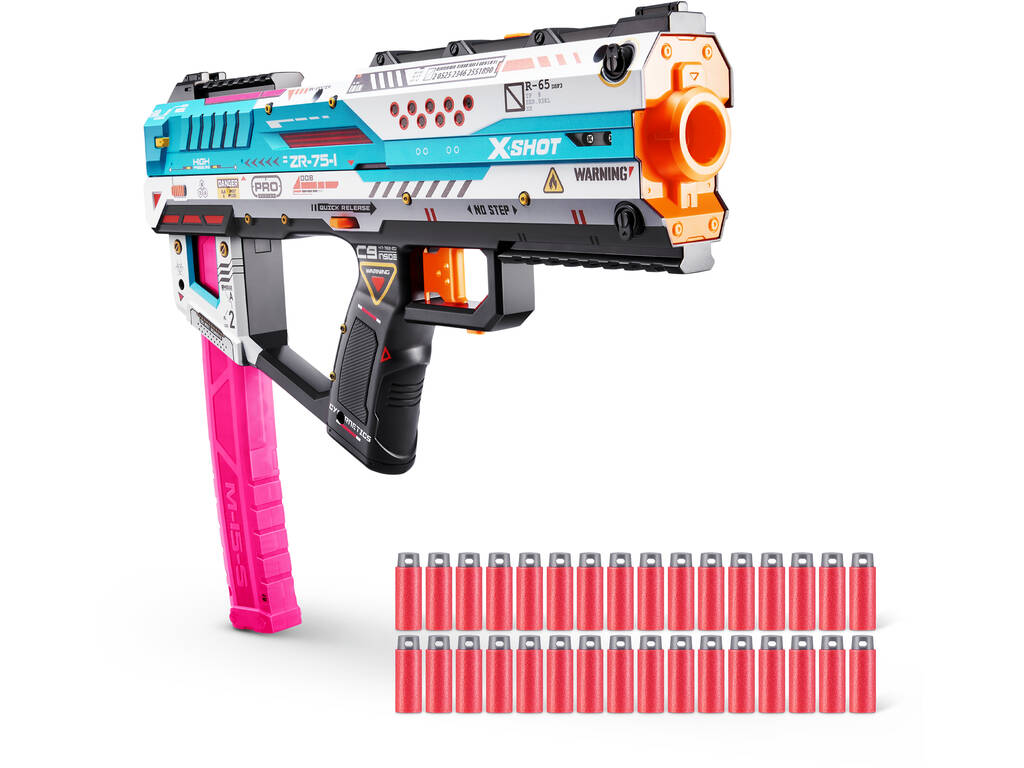 Zuru X-Shot Skins Lanceur Performance Fury-X avec 40 fléchettes