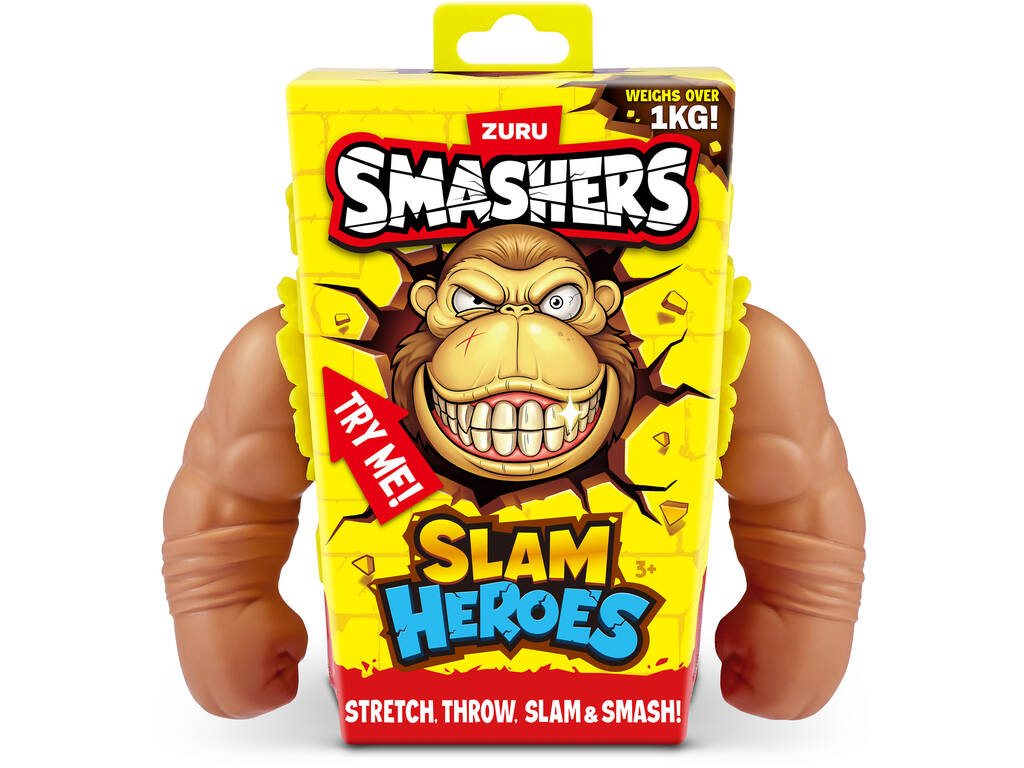 Zuru Smashers Slam Heroes Gorille brun de 18 cm