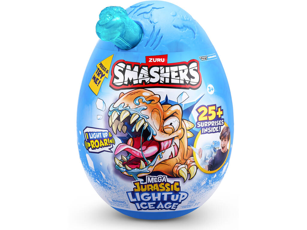 Smashers Œuf surprise Dino Ice Age Light Up S1 Mega Egg