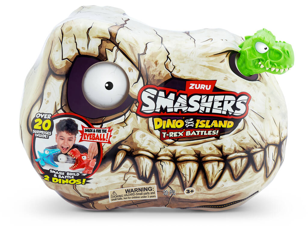 Zuru Smashers Sino Island T-Rex Battles avec figurine surprise