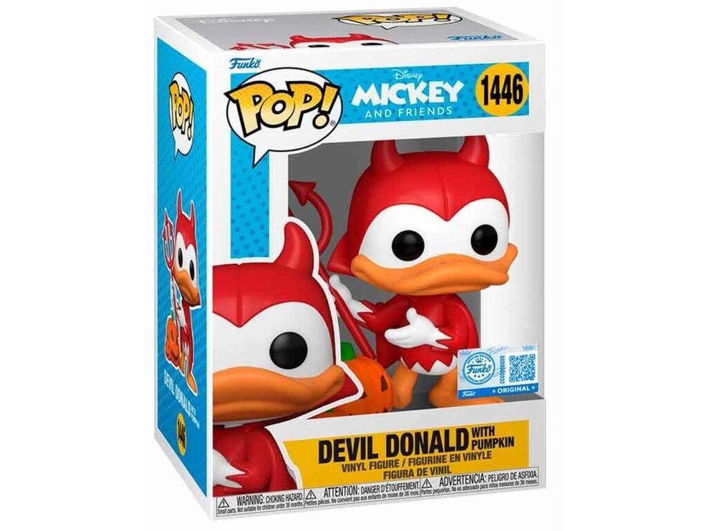 Funko Pop Disney Mickey And Friends Figura Devil Donald con Calabaza