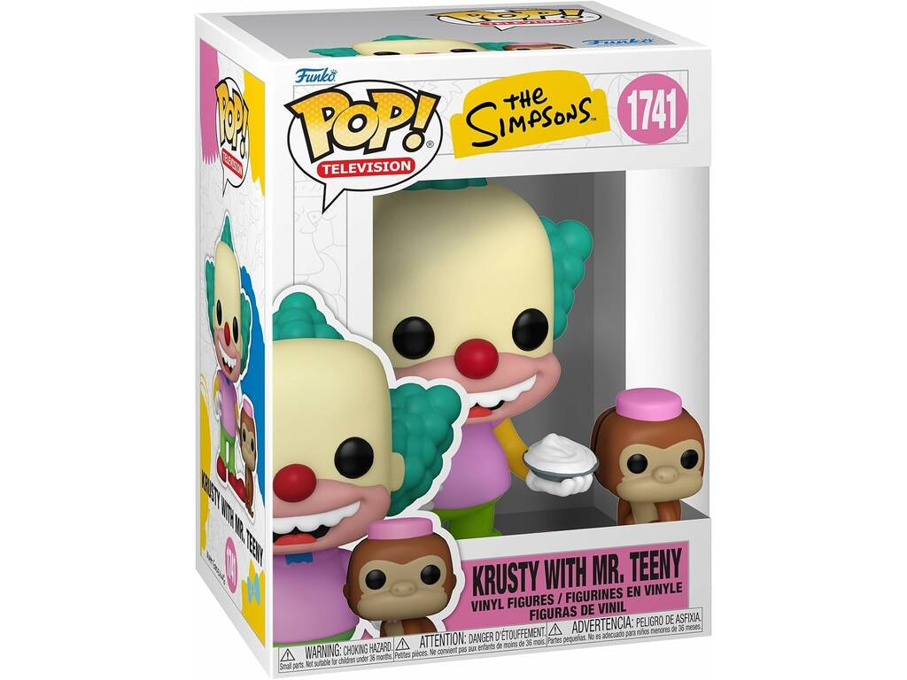Funko Pop Television The Simpsons Figura Krusty con Mr. Teeny