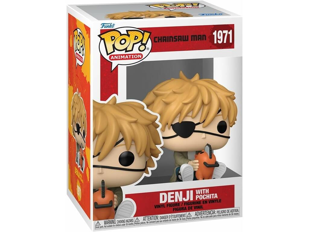 Funko Pop Animation Chainsaw Man Figurine Denji avec Pochita