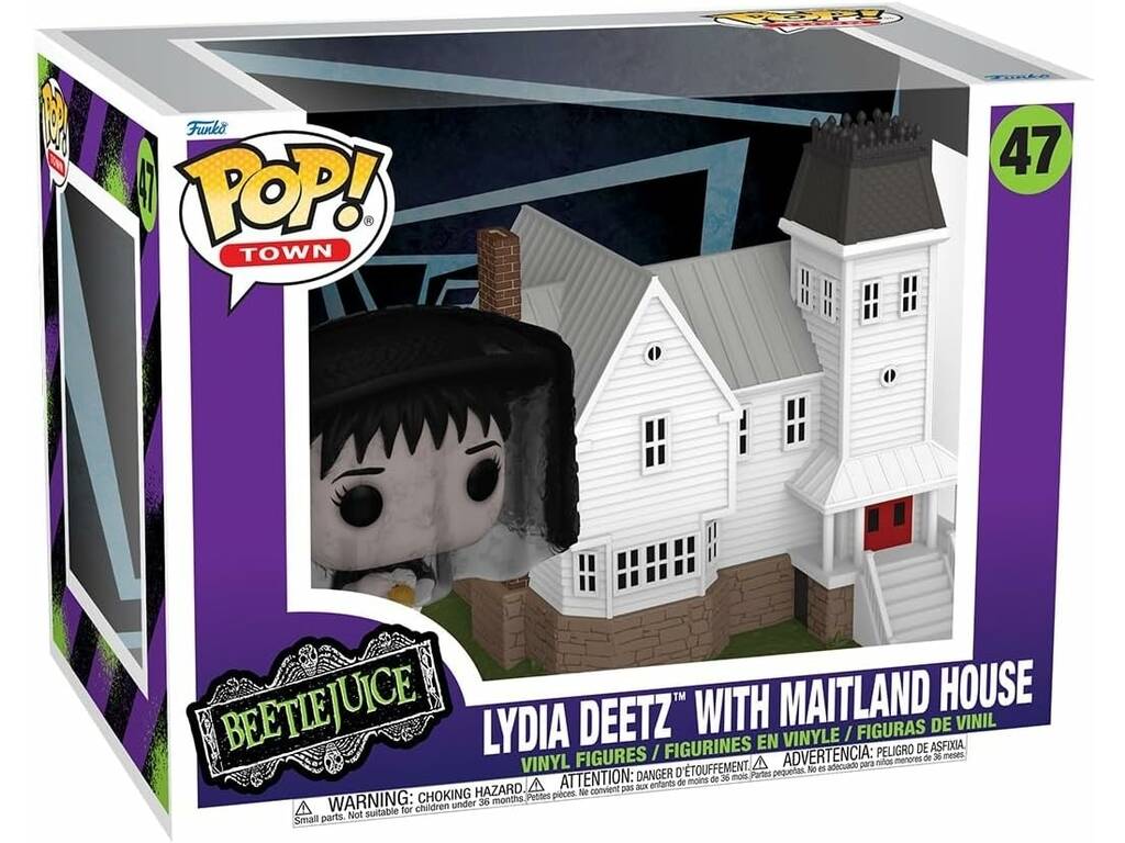 Funko Pop Town Beetlejuice Figurine Lydia Deetz avec la maison Maitland