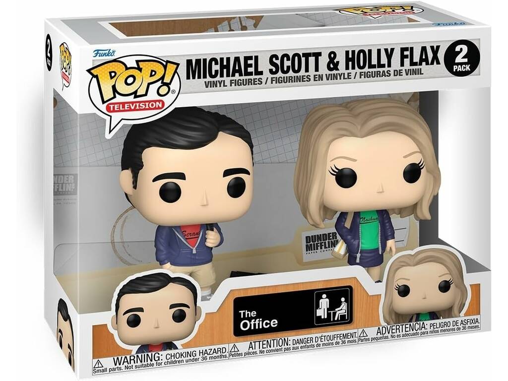 Funko Pop Television The Office 2 Pack con Figura Michael Scott y Holly Flax