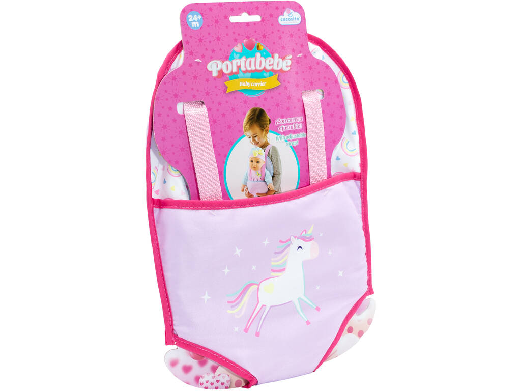 Porte-bébé pour poupée bébé licorne