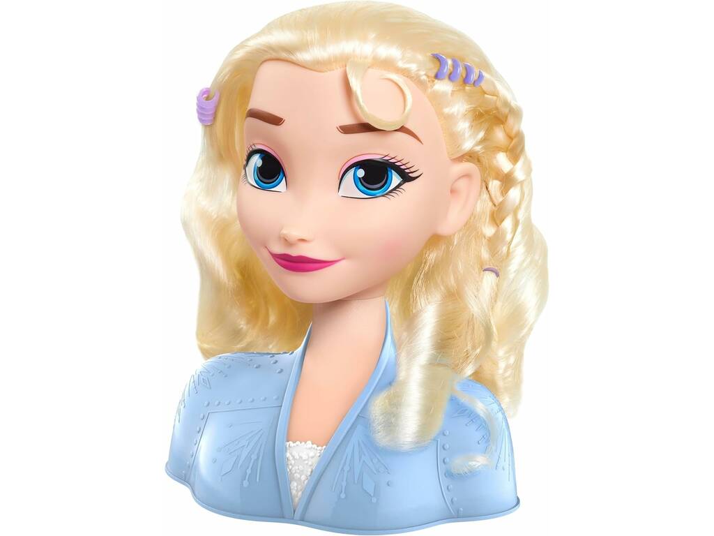 Buste à coiffer Elsa de Disney Frozen avec accessoires