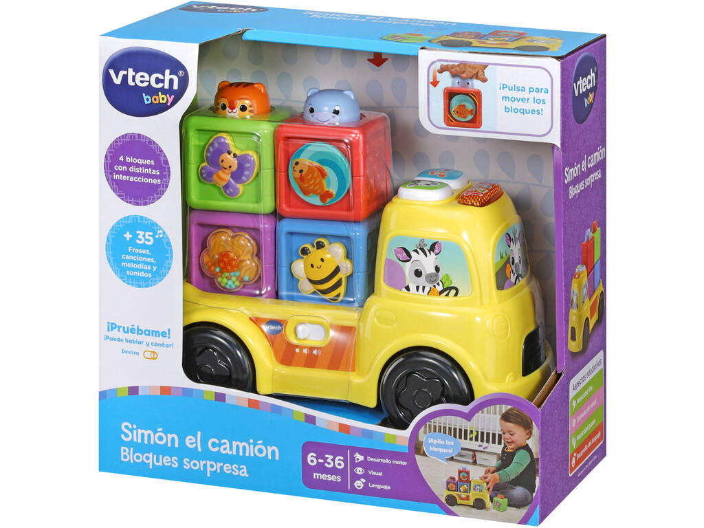 Vtech Baby Simon le camion Blocs surprise