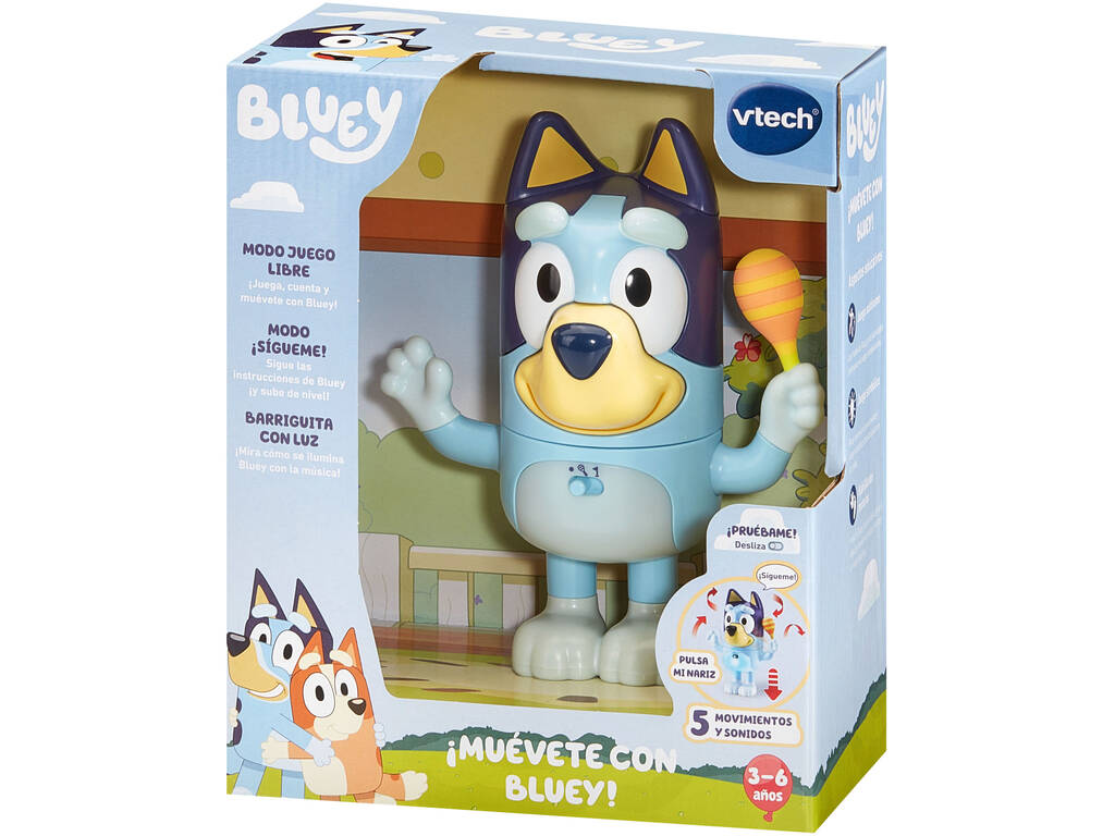 Bluey Figurine Bouge avec Bluey ! Avec lumière et sons