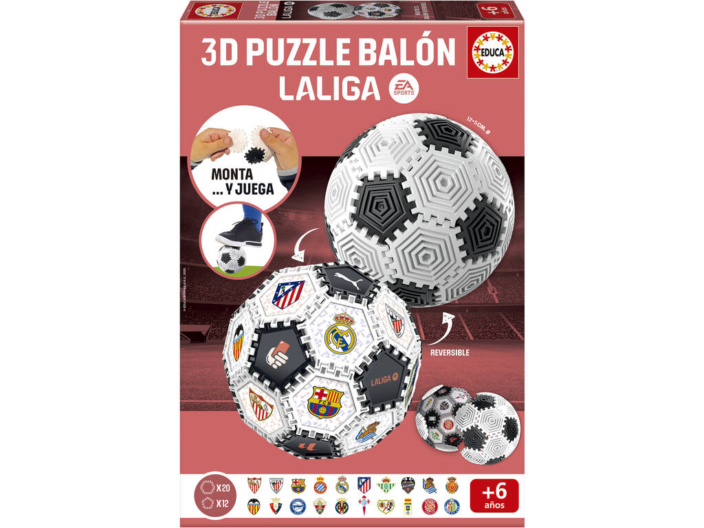 Puzzle 3D Ballon de la Liga de 12,5 cm