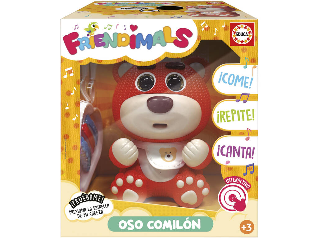 Friendimals Figurine interactive Ours glouton avec lumière et sons