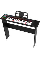 Idance Piano numérique G-600L avec 37 touches lumineuses et support en bois